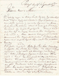 Brief van Pieter Maas Czn aan zijn ouders vanuit Parijs (1796-09-17)